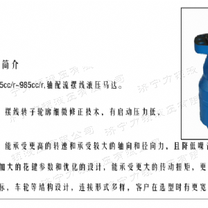 BMH系列交错油口马达